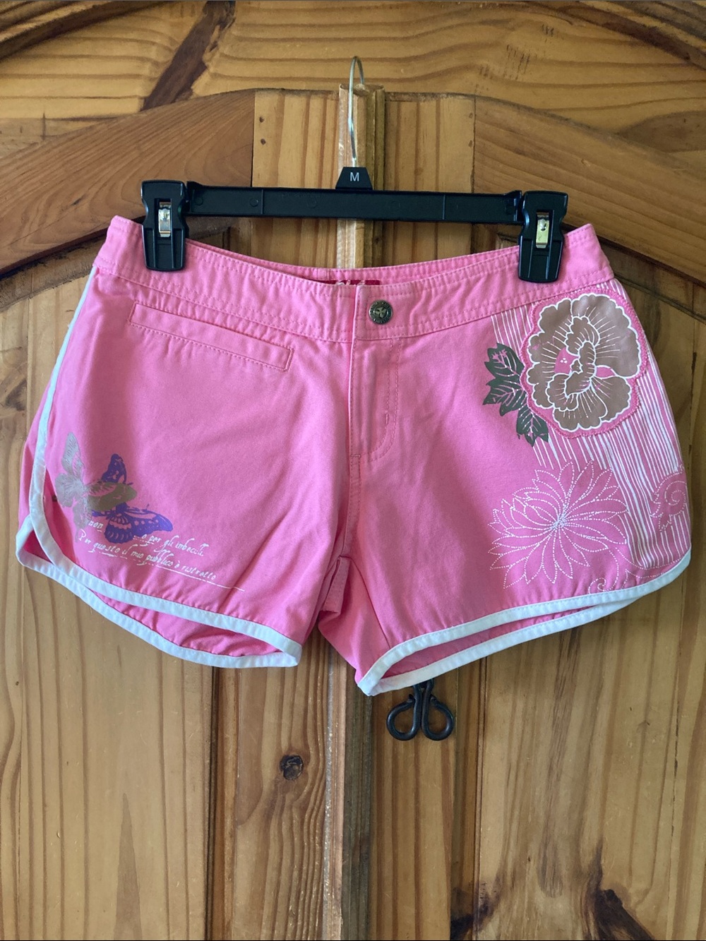 Cult Industries pink Goddess flower butterfly cute shorts size 8 - NWT